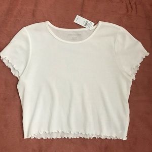 American Eagle Cropped Short Sleeve top